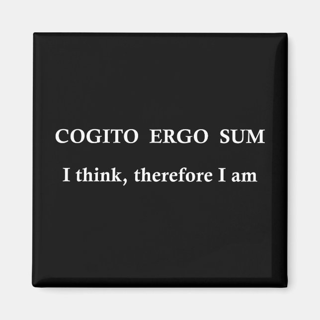 Imã Cogito ergo sum (Frente)