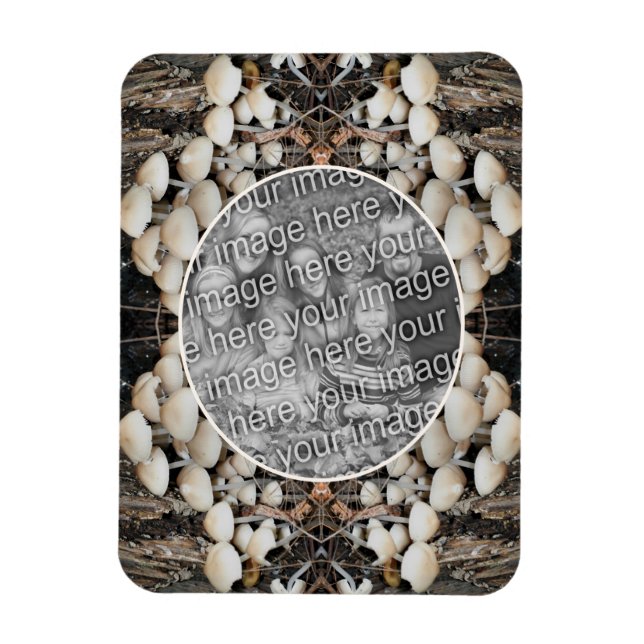 Ímã Cogumelos Selvagens - Imagem Natural Adiciona Sua  (Vertical)