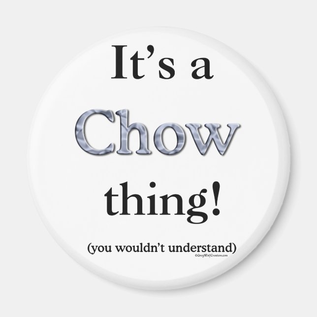 Imã Coisa Chow Chow (Frente)