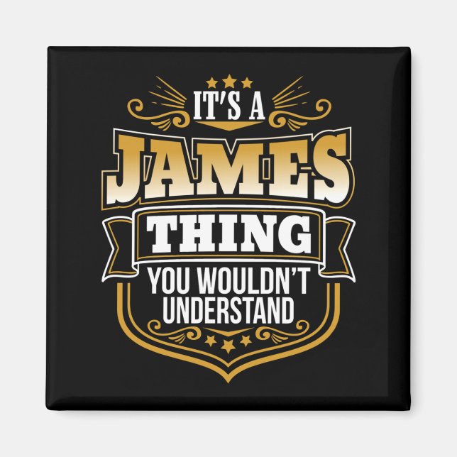 Imã Coisa de Homem que James Não Entenderia Engraçado (Frente)