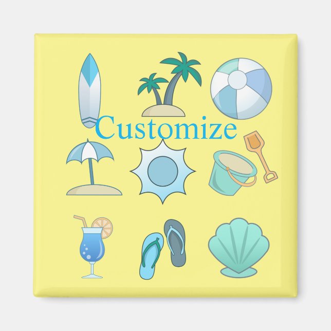 Imã Coisas da vida na praia Thunder_Cove (Frente)