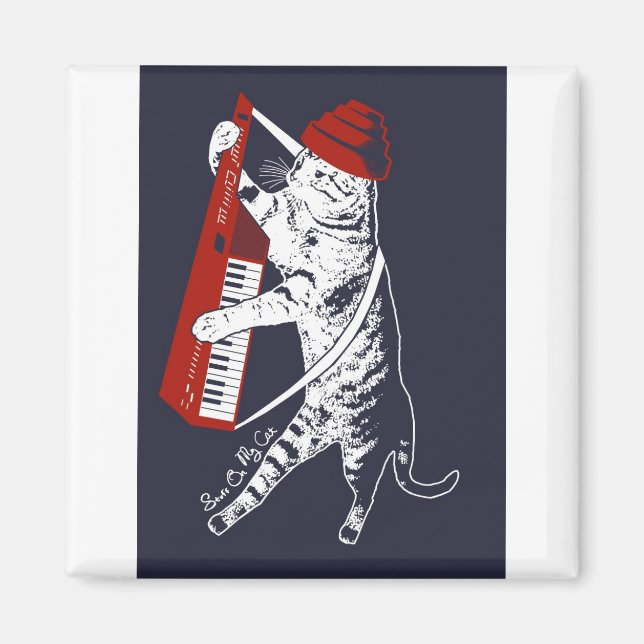 Imã coisas no meu gato - keytar (Frente)