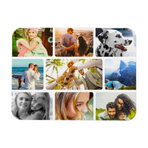 Ímã Colagem Arredondada do Modelo de Foto Flexível 9 d