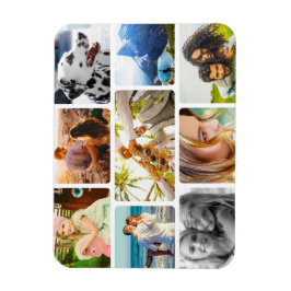 Ímã Colagem Arredondada do Modelo de Foto Flexível 9 d