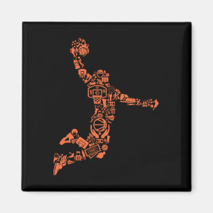 Imã Colagem de Basquete