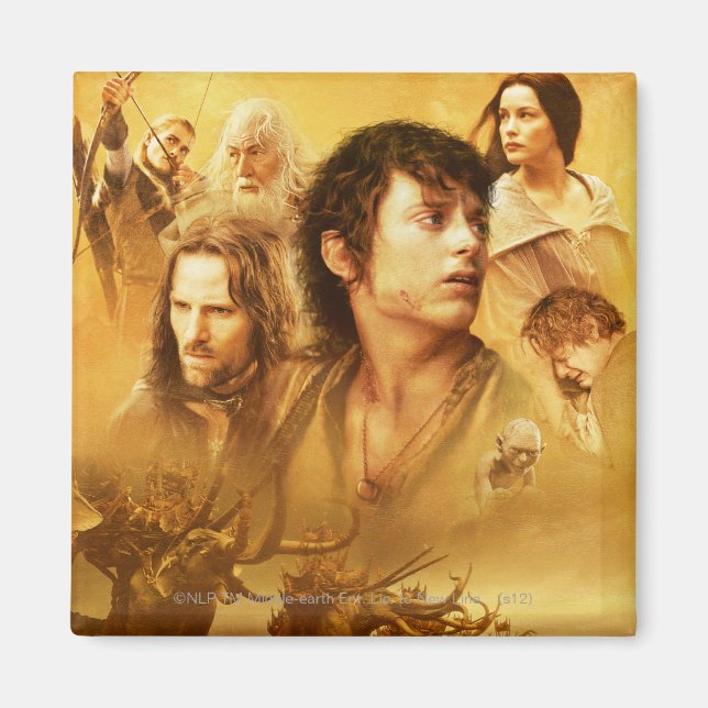 Imã Colagem de Caracteres (Frente)