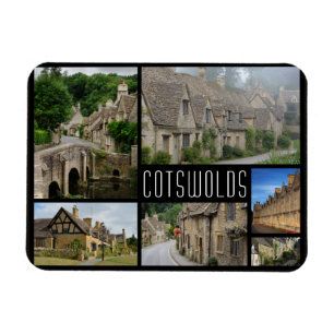 Ímã Colagem de cidades de Cotswolds foto de viagem