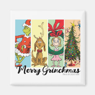 Imã Colagem de Férias Feliz Grinchmas