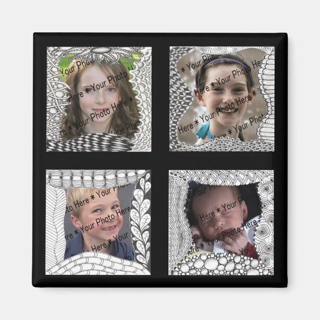 Imã Colagem de Fotografias Add-Your-Photos 4 (Frente)