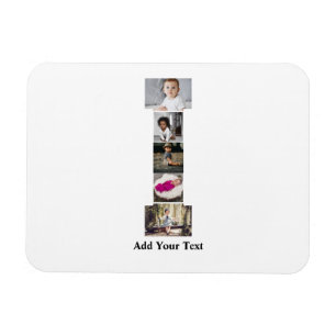 Ímã Colagem de Fotografias com design Carta I