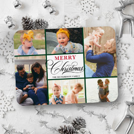 Ímã Colagem de Fotografias de 6 Elegantes Verde Modern