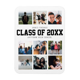 Ímã Colagem de Fotografias de Manutenção de Graduação