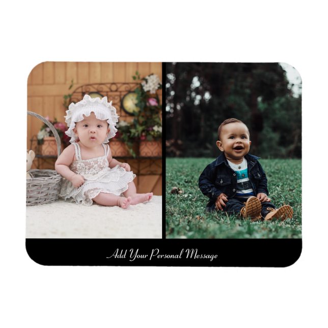 Ímã Colagem de Fotografias do Design 2 (Horizontal)