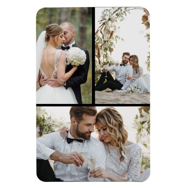 Ímã Colagem de Fotografias do Design 3 (Vertical)