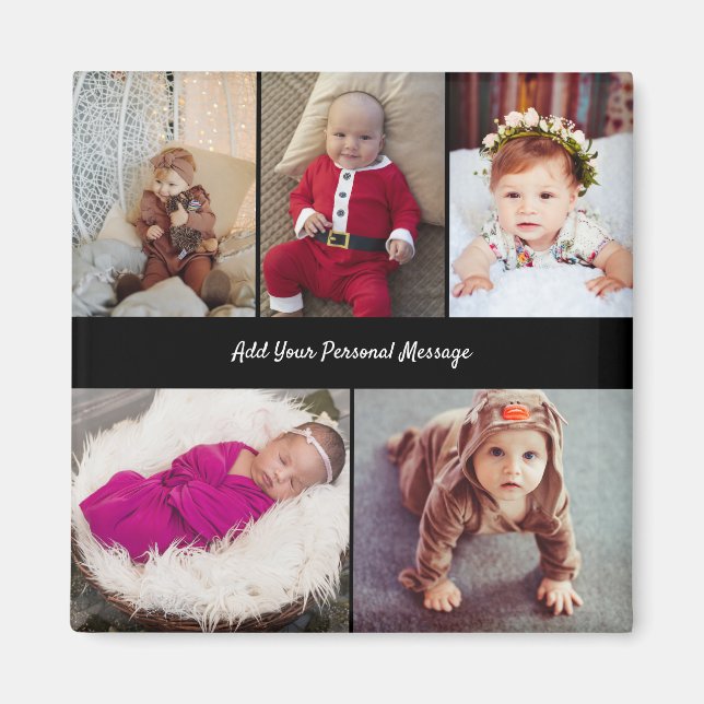 Imã Colagem de Fotografias do Design 5 (Frente)