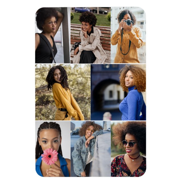 Ímã Colagem de Fotografias do Design 8 (Vertical)