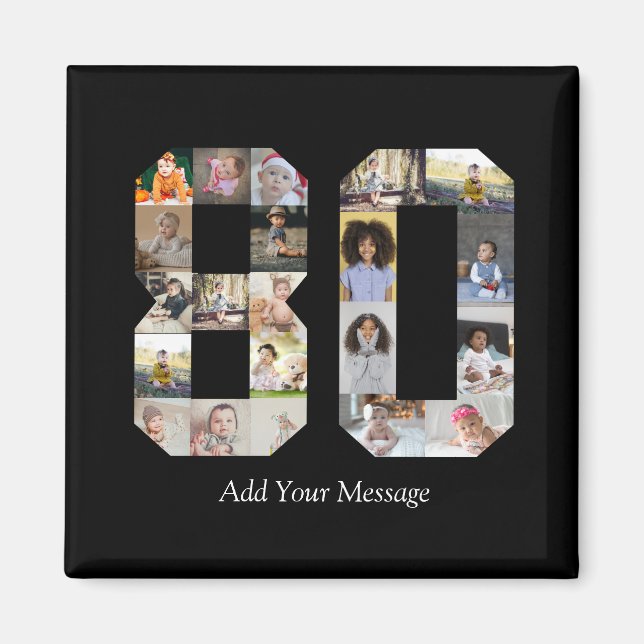 Imã Colagem de Fotografias Número 80 (Frente)