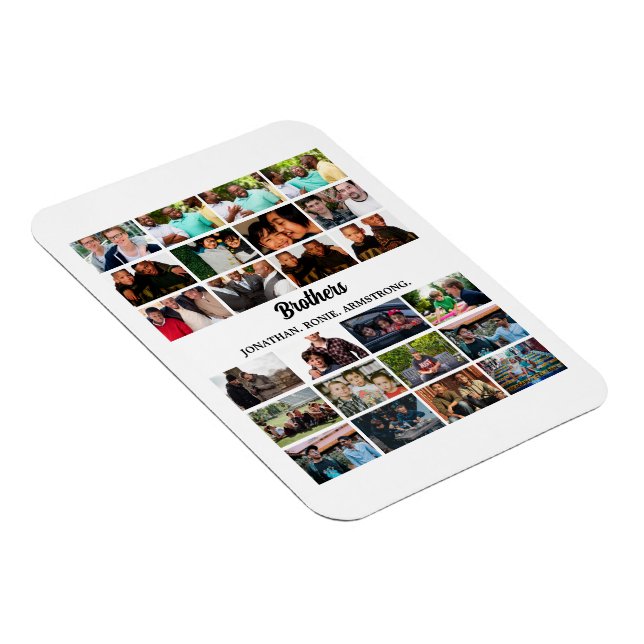 Ímã Colagem de Fotografias Personalizada dos Melhores  (Lado Direito)