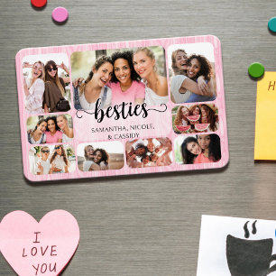 Ímã Colagem de Fotos da Amizade das Meninas Melhores A