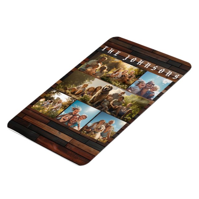 Ímã Colagem de Fotos da Família (Left Side)