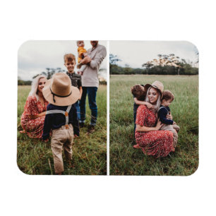 Ímã Colagem de Fotos de Família Moderna 2 Crie o Seu