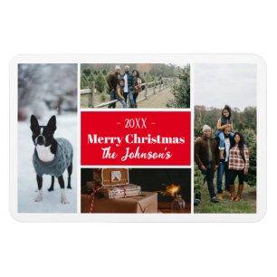 Ímã Colagem de Fotos de Natal
