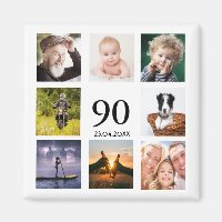 colagem de fotos do aniversário de 90 anos para sa