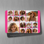 Ímã Colagem de Fotos do Instagram - Até 14 fotos rosa<br><div class="desc">Um design com fundo colorido. Use até catorze fotos quadradas para criar um presente exclusivo e pessoal. Se precisar ajustar as fotos,  clique na ferramenta personalizar para fazer alterações.</div>