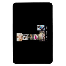 Ímã Colagem de Fotos em Preto e Branco L