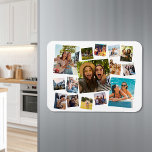Ímã Colagem de Fotos Moderna 15<br><div class="desc">Crie seu próprio ímã de colagem de fotos personalizado. Adicione 15 das suas imagens favoritas e fundo de cores personalizado neste design modelo moderno.</div>
