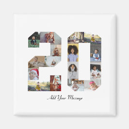 Imã Colagem de Fotos Número 20