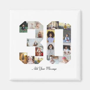 Imã Colagem de Fotos Número 30