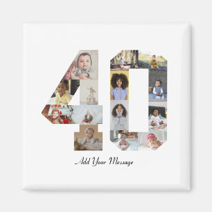 Imã Colagem de Fotos Número 40