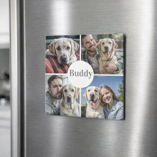 Imã Colagem de Fotos Personalizada Ímã de Cachorro Nom