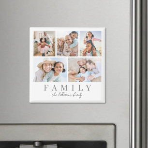 Imã Colagem de Fotos Personalizadas da Família