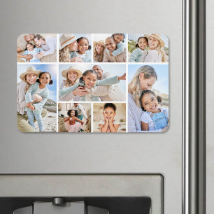 Ímã Colagem de Fotos Personalizadas da Família