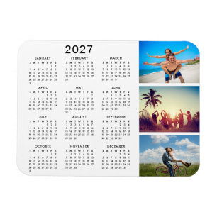Ímã Colagem de Fotos Personalizadas e Memoráveis Calen