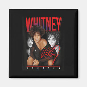 Imã Colagem de Fotos Retro Whitney Houston