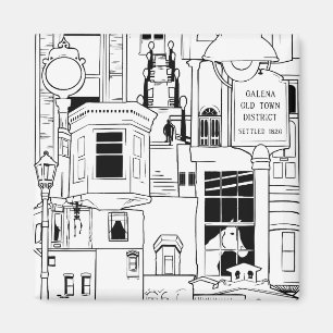 Imã colagem de galena ilIllinois