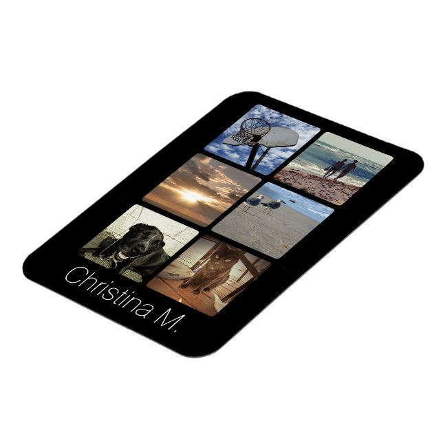 Ímã Colagem de Imagens Múltiplas Fotográficas Personal (Left Side)