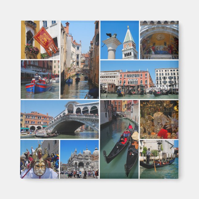 Imã Colagem de Veneza (Frente)