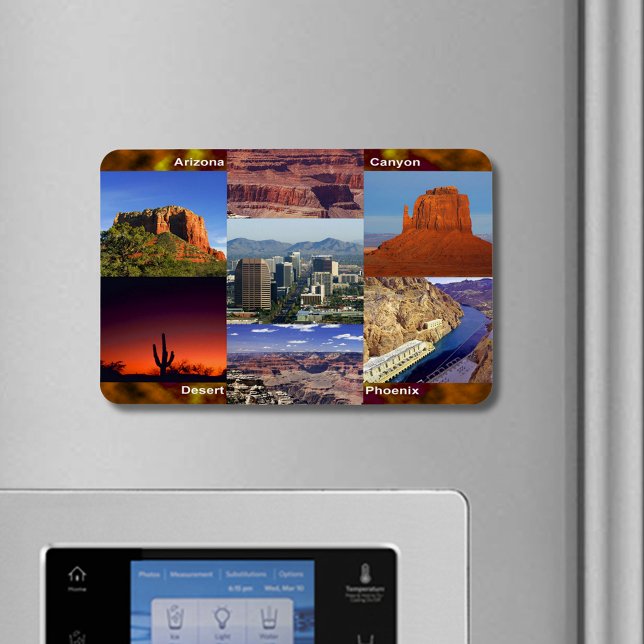 Ímã Colagem do Deserto arizona (Arizona Desert Collage Magnet)