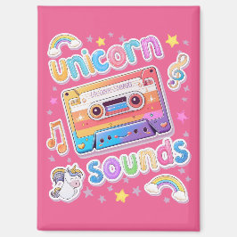 Imã Colagem do Unicorn Cassette