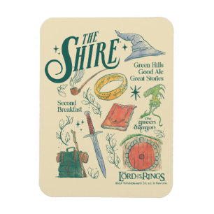 Ímã Colagem Gráfica Aquarela de THE SHIRE™