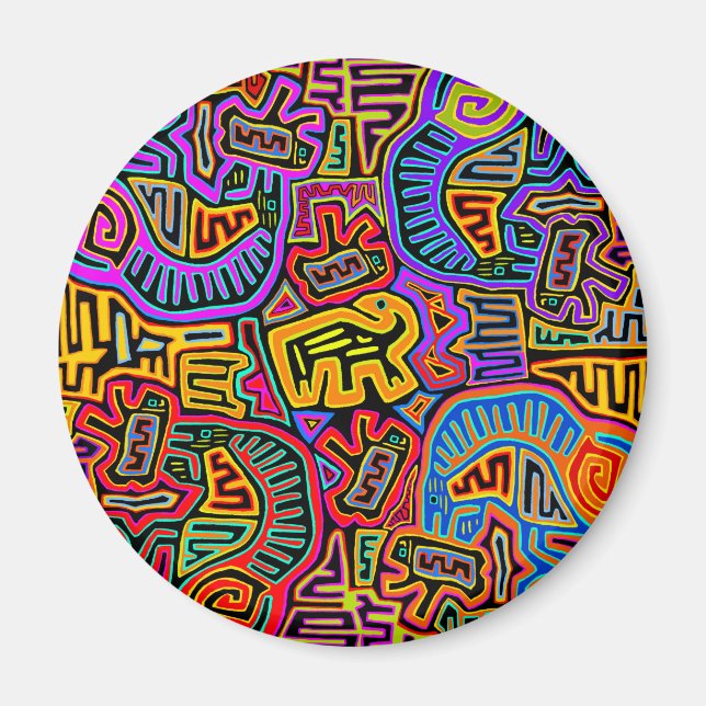 Imã Colagem Mola da Ilha San Blas (Frente)