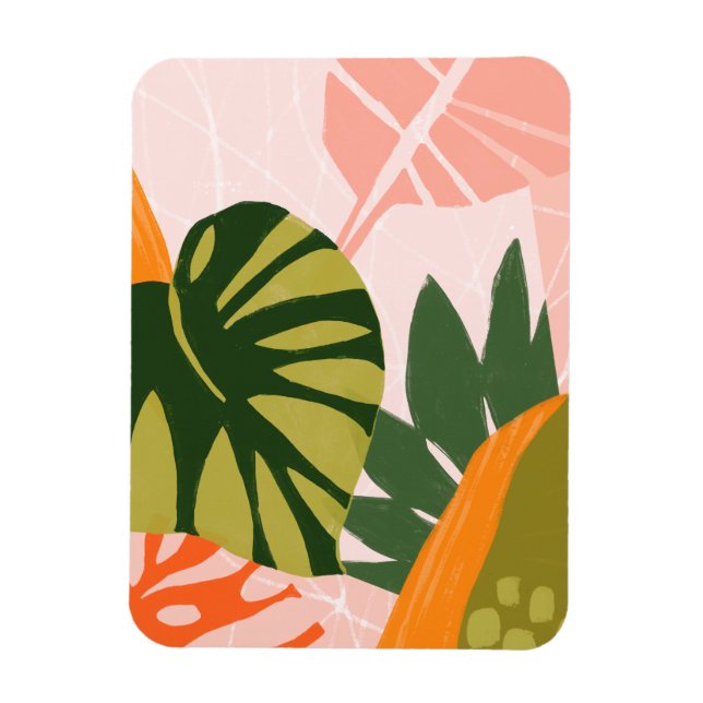 Ímã Colagem Selva I (Vertical)