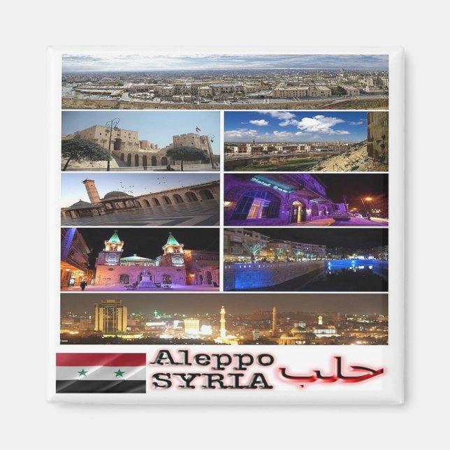 Imã Colagem zSY003 de ALEPPO, Síria, Ásia, frigorífico (Frente)