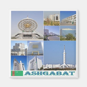 Imã Colagem zTM003 de ASHGABAT, Turquemenistão, frigor