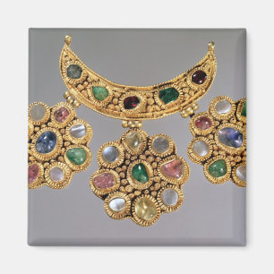 Imã Colar dada forma crescente com pendentes