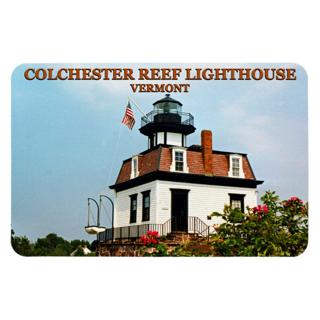 Ímã Colchester Reef Lighthouse, Vermont Flexi Magnet (Horizontal)